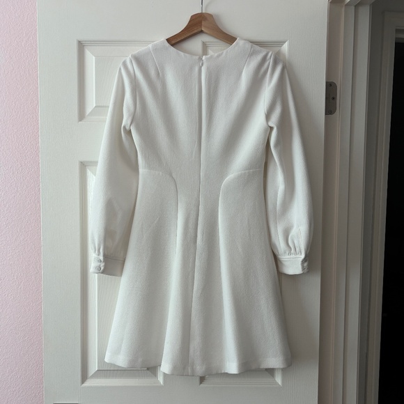 Club Monaco LASHELL A-line Mini Dress - White Size 00 - Picture 3 of 11